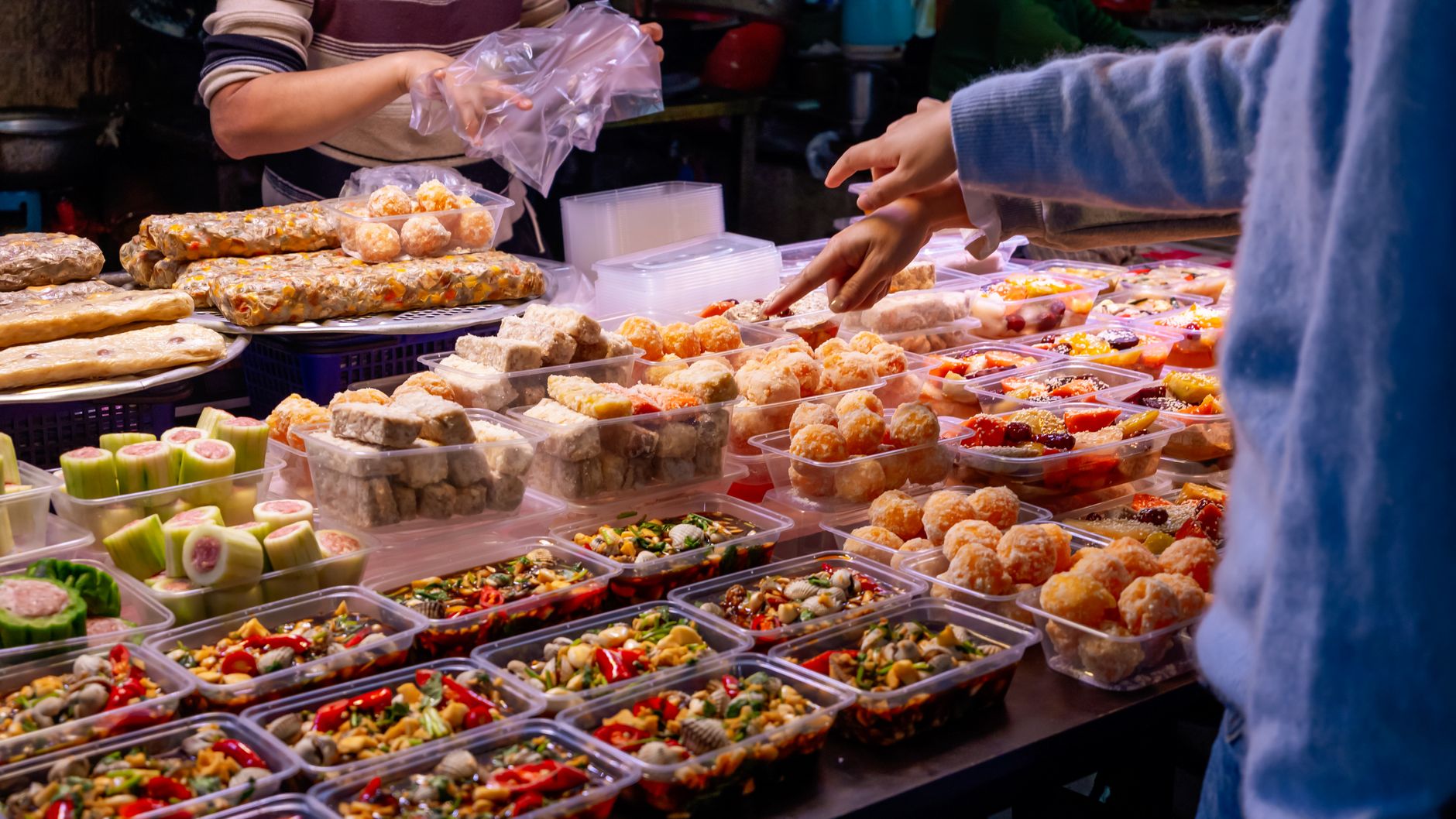 Asian street market